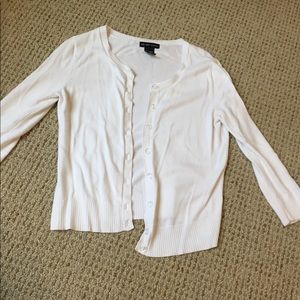 White simple sweater